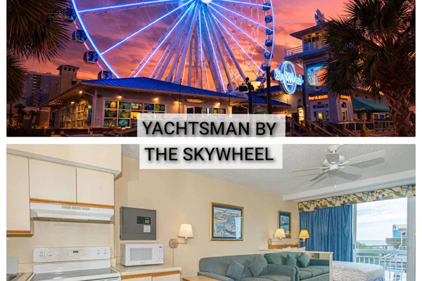 Immerse yourself in the ultimate oceanfront escape at the iconic Yachtsman Resort, South Tower, where the endless Atlantic stretches before you and the gentle rhythm of the waves sets the tone for a peaceful retreat. Situated on the fourth floor, this bright and inviting studio puts you just steps from the vibrant Myrtle Beach Boardwalk and the famous 14th Avenue Pier. With sweeping coastal vistas, an open and airy layout, and a prime beachfront location, this charming condo is the perfect place to relax, soak up the sun, and enjoy all the excitement and charm that Myrtle Beach has to offer.
RENOVATIONS ARE BEING DONE IN SOME UNITS AT THE RESORT!!! WORK WILL BE PERFORMED FROM 9AM-5PM DURING YOUR STAY!!