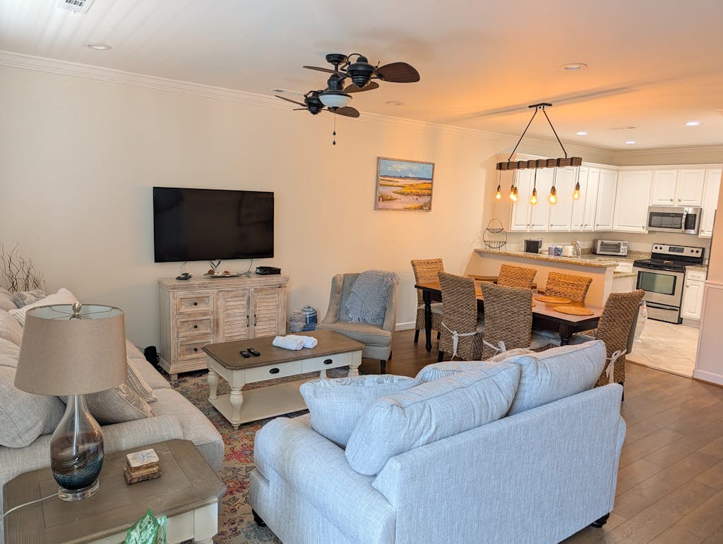 Location and Relaxation! Those words could not be truer when describing this captivating 4-bedroom beach house located in Murrells Inlet, SC. "113 Crab Drive" is located just a few rows back from the beach, just a short walk, making it a prime vacation spot! This house is a short ride to many restaurants, shopping and entertainment. The beach house neighbors so many attractions and popular landmarks such as the Murrells Inlet Marsh walk, Huntington Beach State Park, the Garden City Pier, and so much more. These attractions are within a 10-minute drive of the property.