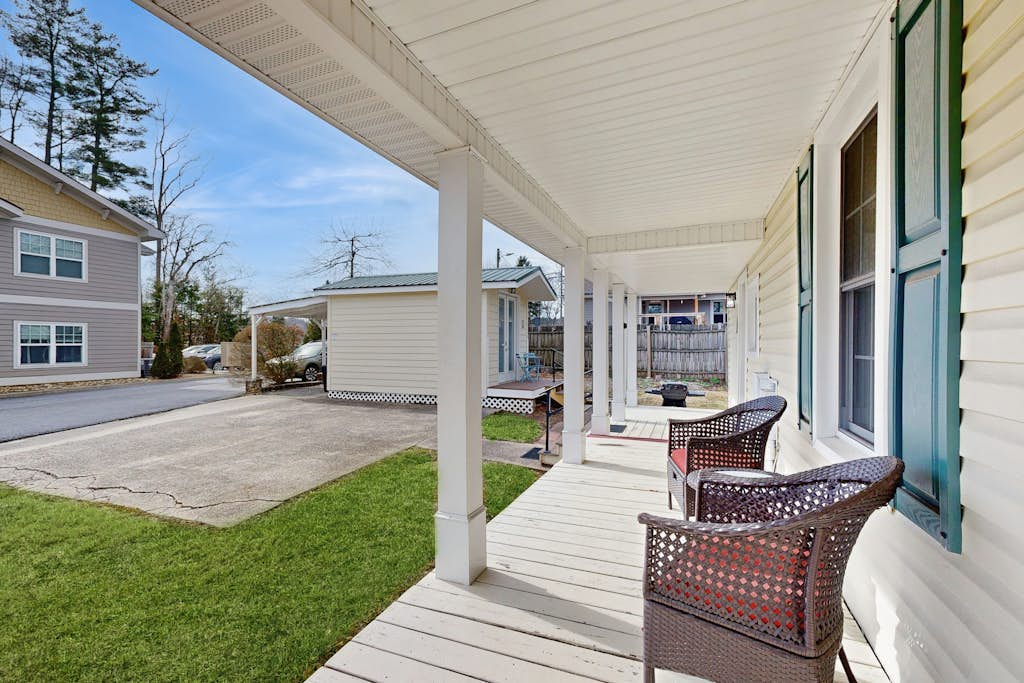 1900s Downtown Brevard Stay | Perfect for Families | Secure Bike Storage