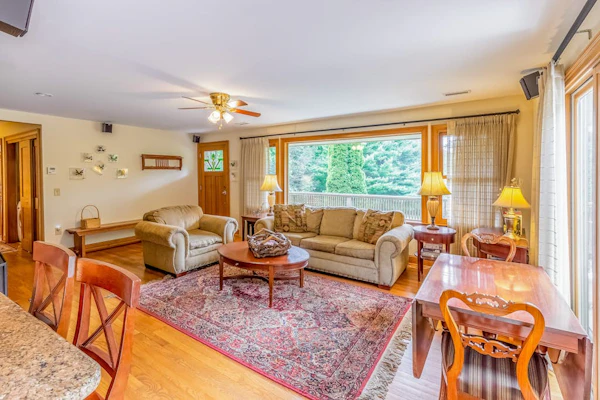 Secluded Dog-Friendly Home w/Spacious Deck, Gas Grill, Gas Fireplace, Fast WiFi