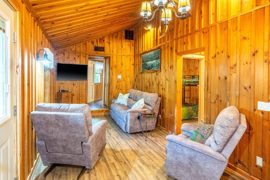 Rustic & wooded wonder w/ hot tub, wraparound deck, firepit, & fast WiFi