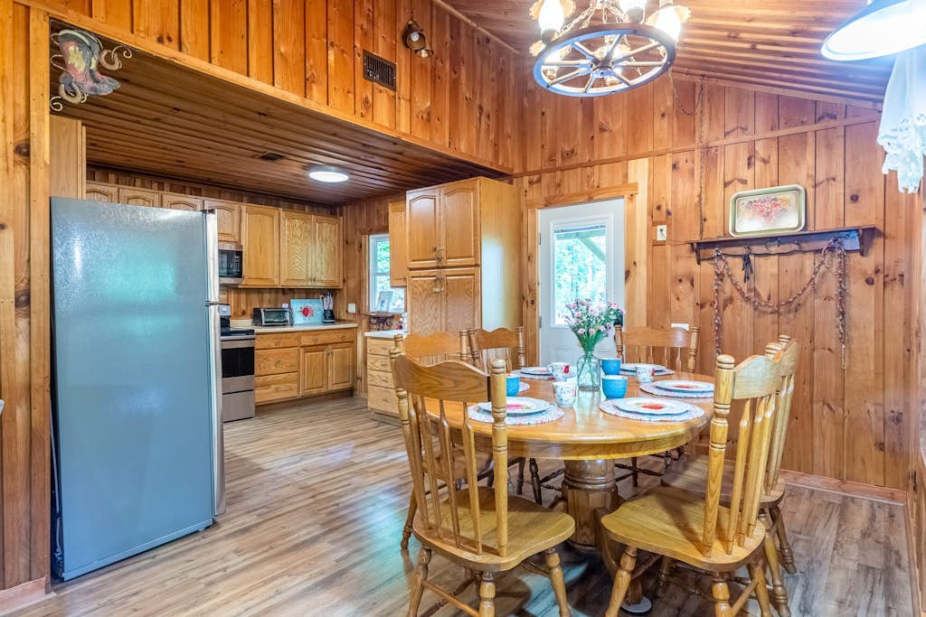 Rustic & wooded wonder w/ hot tub, wraparound deck, firepit, & fast WiFi