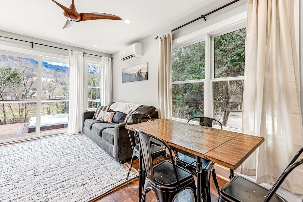 Mountain view retreat with deck, hot tub, & W/D - easy access to everything