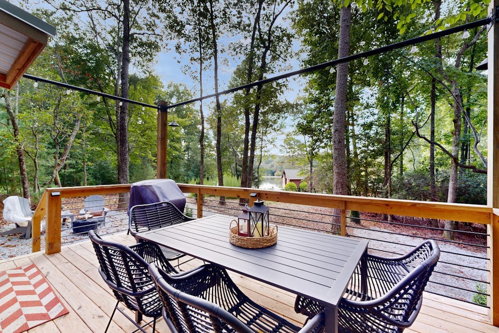 Tiny House near Asheville | Lake Views, Fire Pit, Large Deck