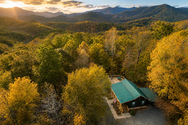 Snuggly, dog-friendly cabin w/ free WiFi, a gas fireplace, firepit, central A/C