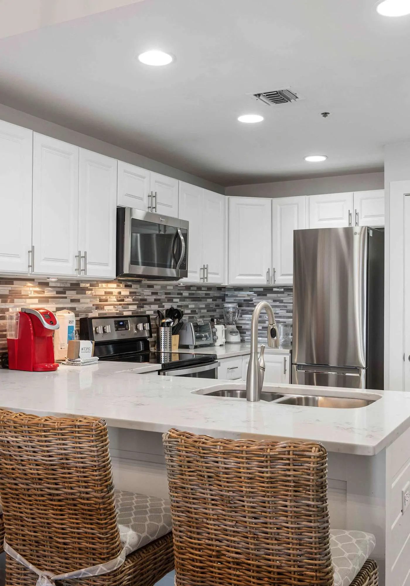 Spacious beachfront condo with gulf views
