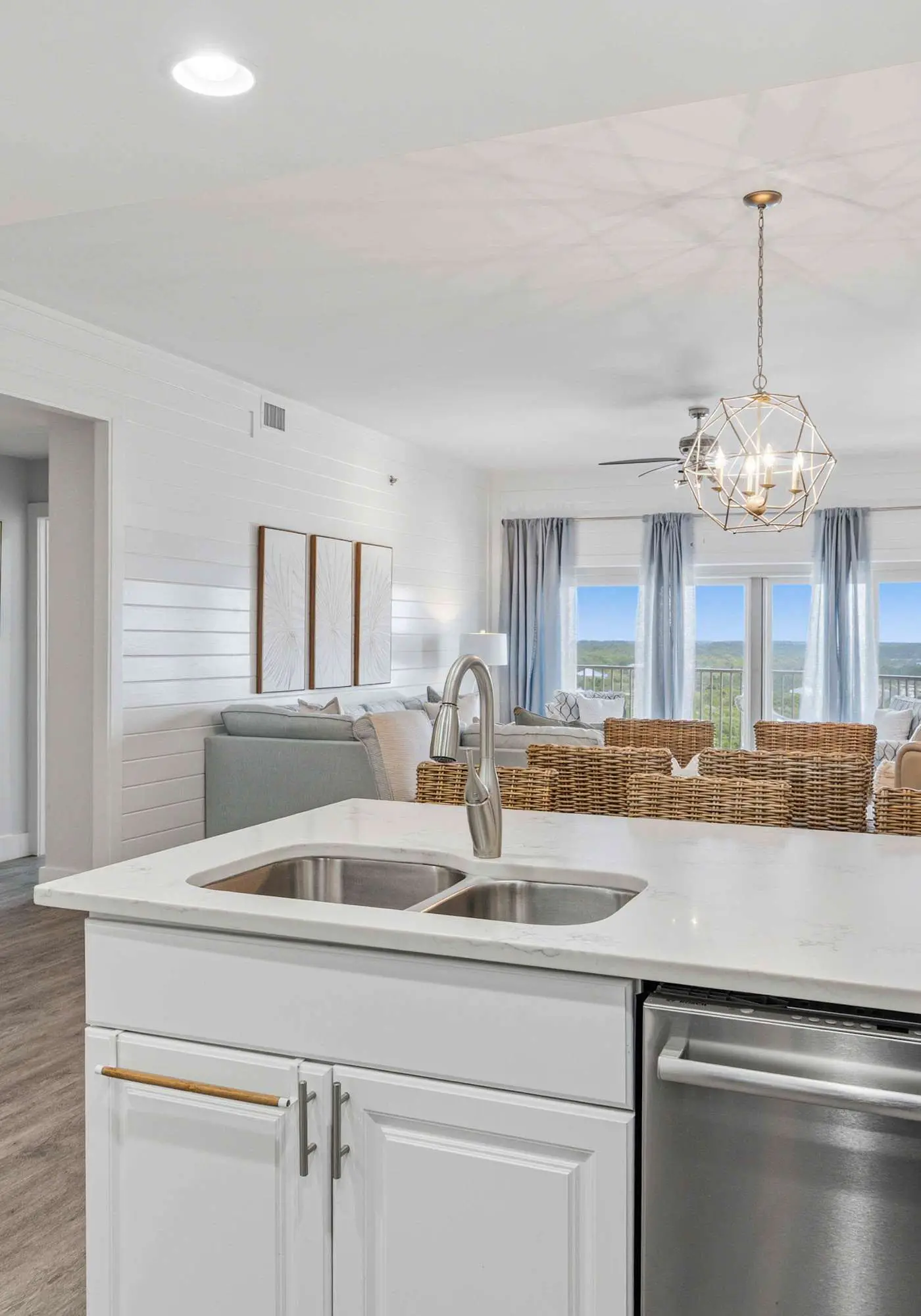 Spacious beachfront condo with gulf views