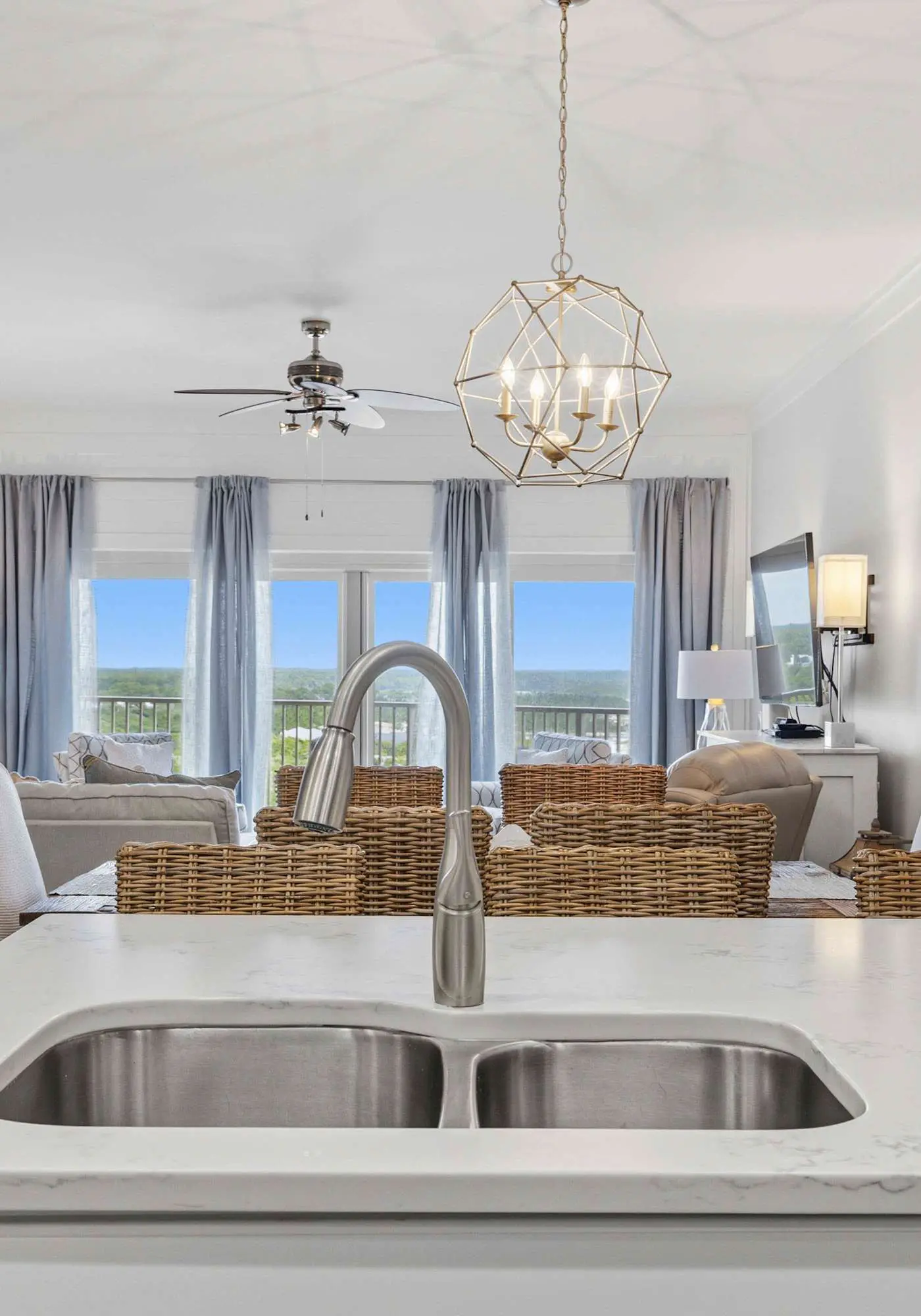 Spacious beachfront condo with gulf views