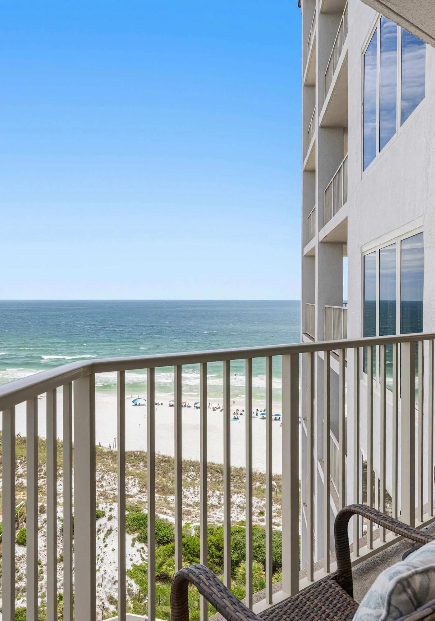 Spacious beachfront condo with gulf views
