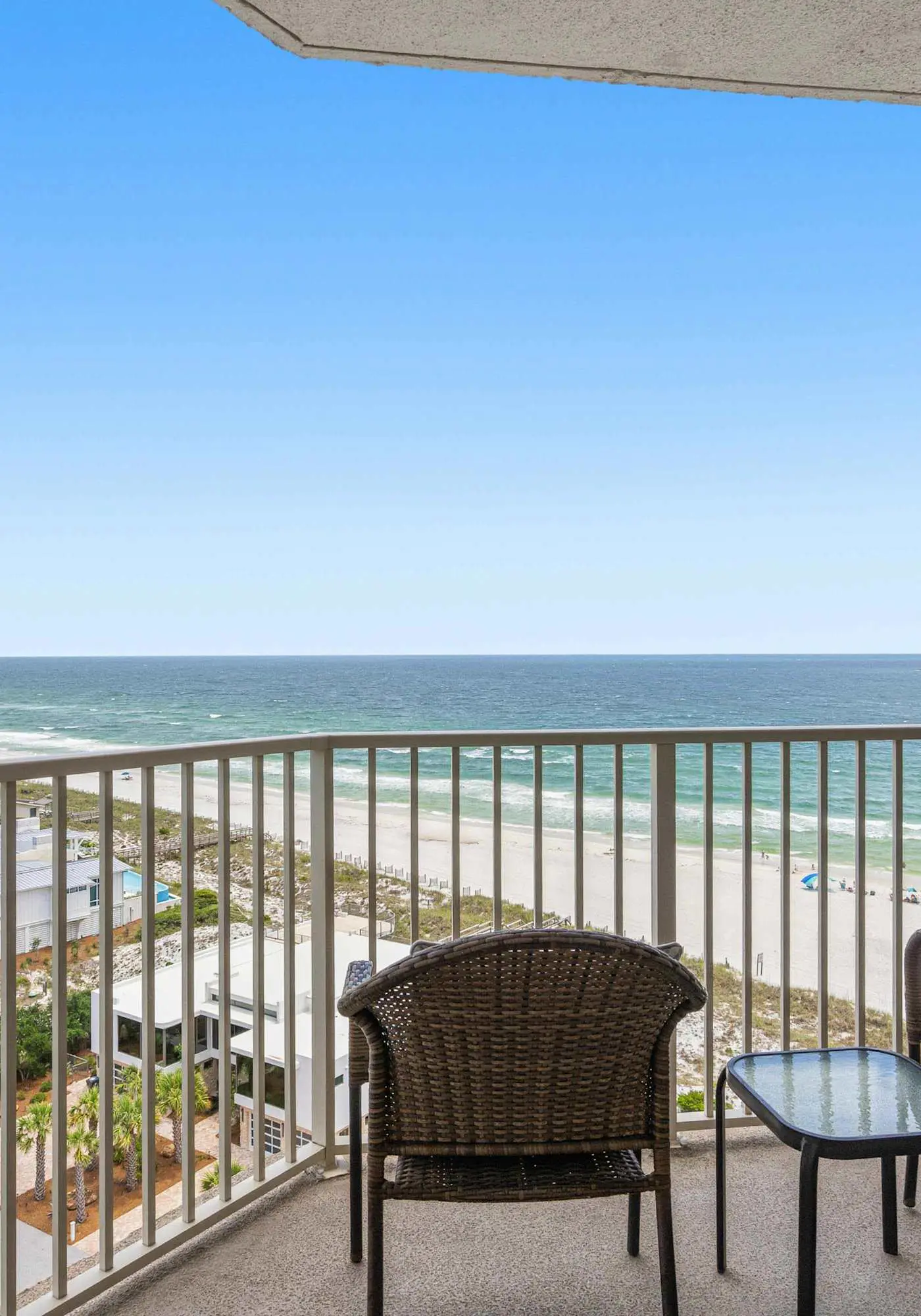 Spacious beachfront condo with gulf views