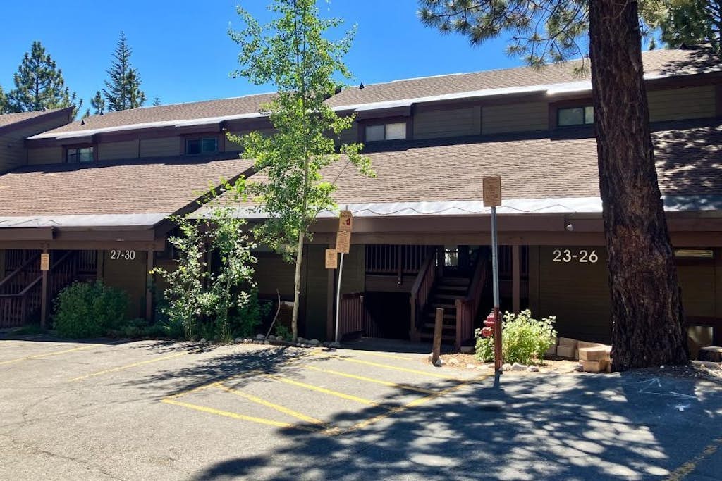 Attractive updated first-floor condo with a fireplace & beautiful views