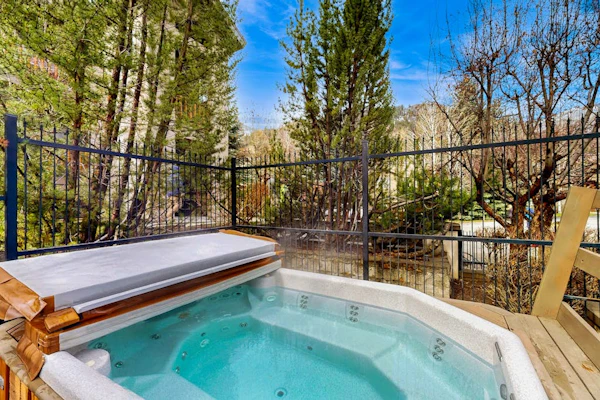 Cozy mountain-view condo with furnished deck, hot tub, & gym - walk to lifts