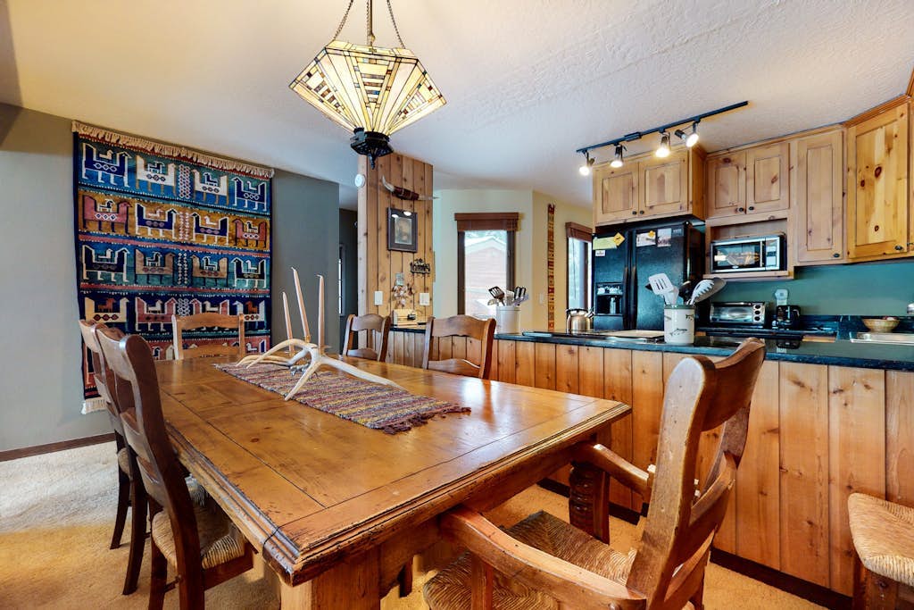 Rustic townhome near Jackson Hole Golf & Tennis Club with private sauna & deck
