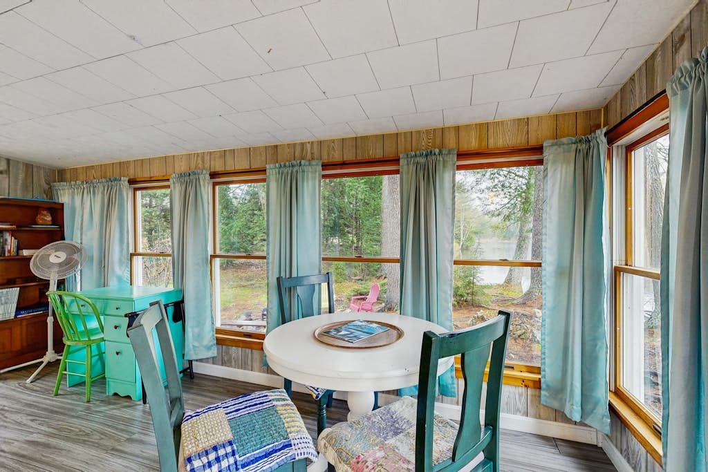 Lakefront Home on Togus Pond with 2 Decks, Great View & Canoe/Fire Pit