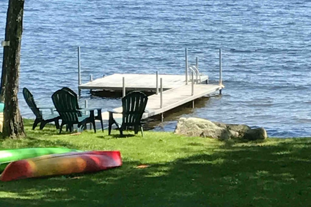 Peaceful Maine hideaway with lake views, pool table, dock access, and Wi-Fi