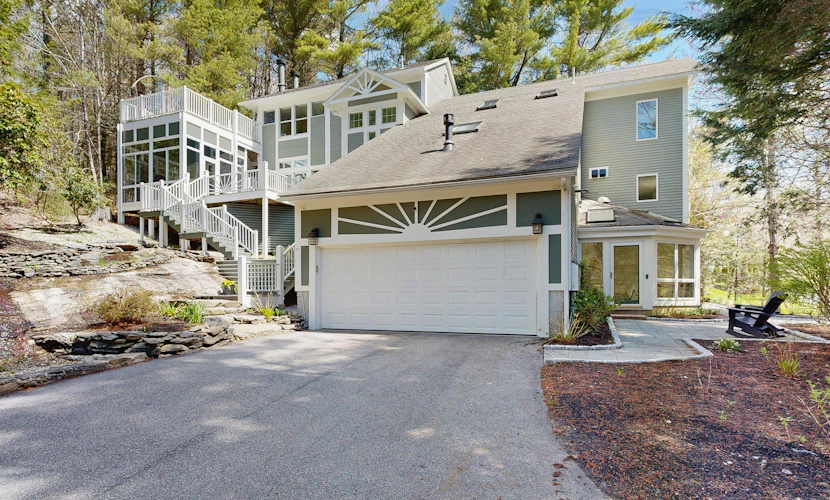 Serene Coastal Home with Private Beach Access, Hot Tub, and Spacious Decks