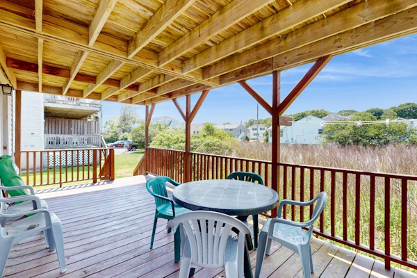 Sun-filled & serene coastal retreat with deck & stunning ocean views - near golf