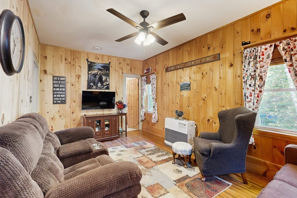 Country home w/ stream, yard, garden, snowmobile access, nr Santa's Village