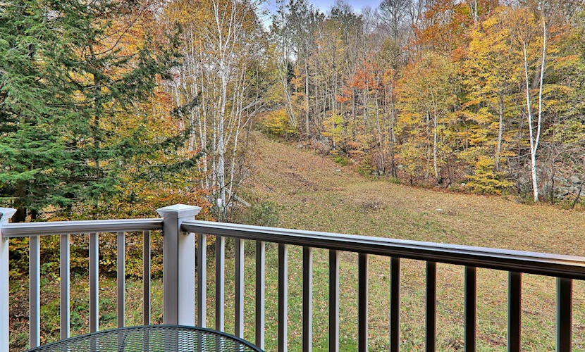 Ski-in/out condo with tennis court, mountain views, & washer/dryer