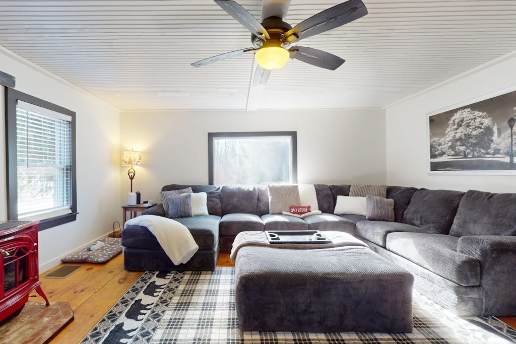Dog-friendly getaway with mountain views, games, & deck - near skiing & trails