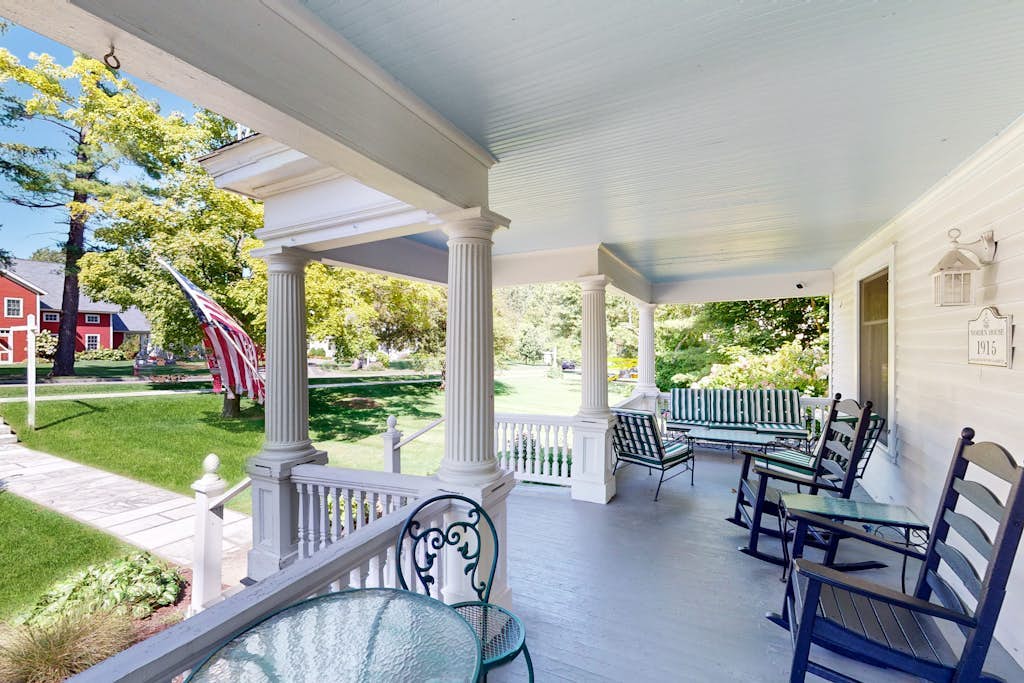 Classic village home with large porch, washer/dryer, cable, grill & partial AC