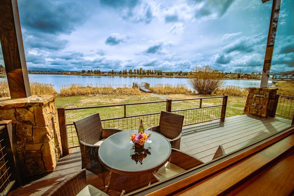 Lakefront home with private dock, mtn & lake views, bikes, fireplace, grill, SUP
