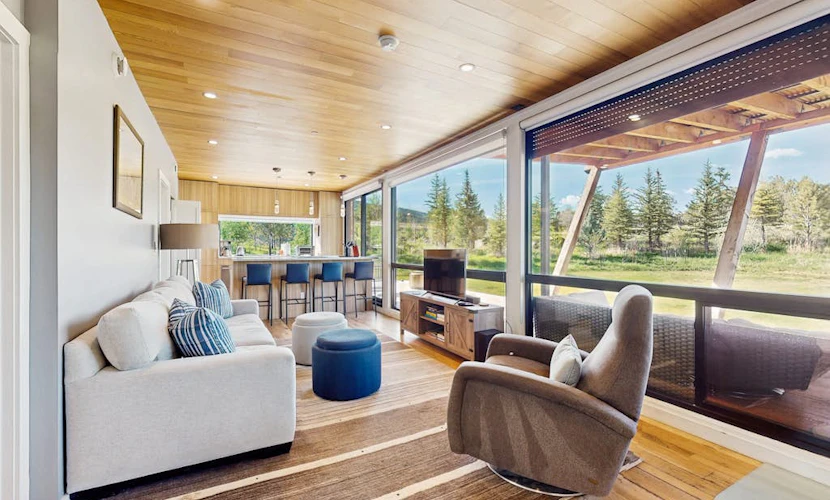 Secluded unique home in prime location with deck, woodstove, & mountain view