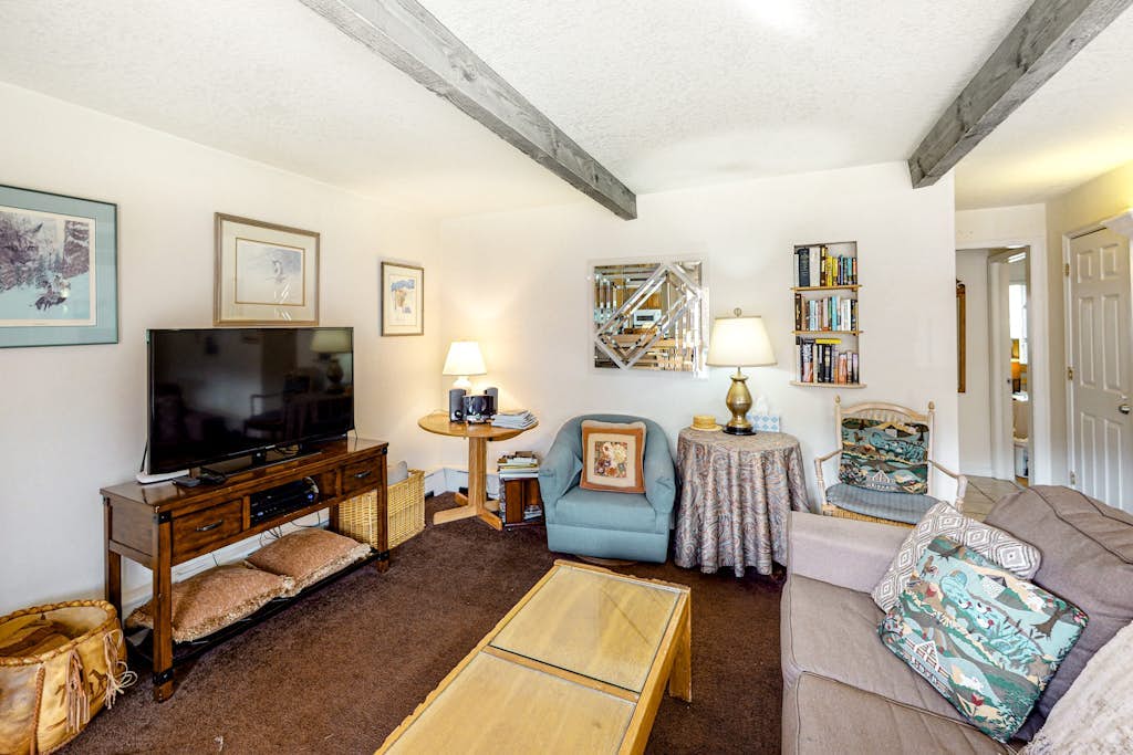 Charming Snowmass Village condo with fireplace, balcony, & amazing views