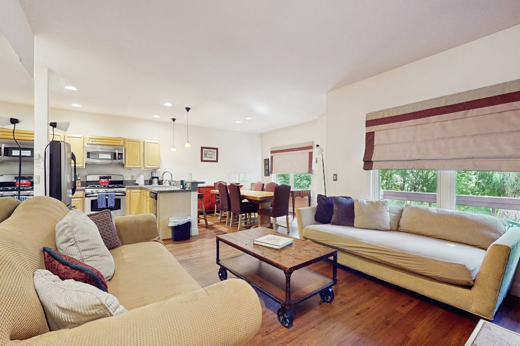 Beautiful, waterfront condo w/ an updated interior and a gas fireplace