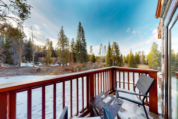 Inviting ski-in condo with fireplace, hot tubs, & gym