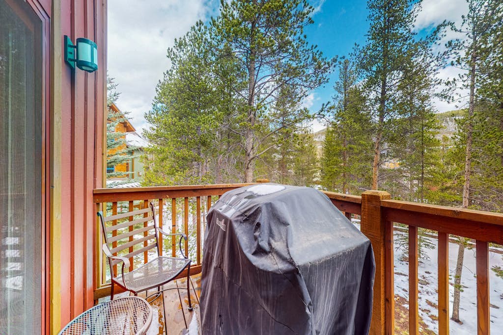 Gorgeous mountain condo with fireplace, scenic balcony, walk-in shower, & W/D
