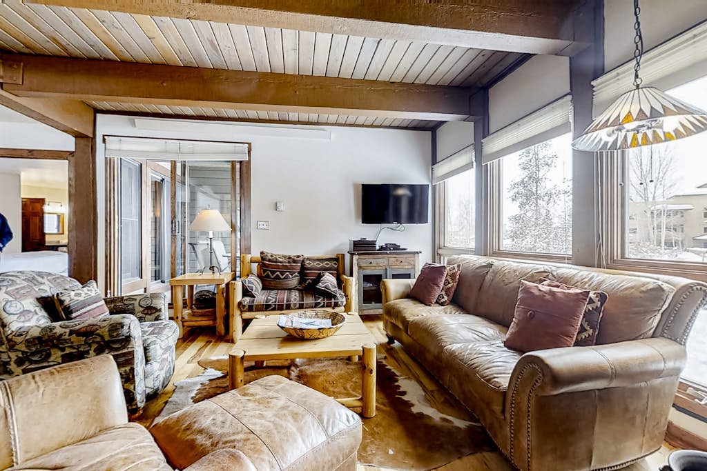 Steamboat corner condo steps from gondola with pool & hot tubs