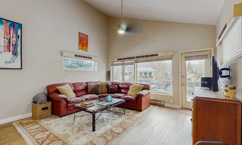 Elegant Mountain-View Condo with Backyard Trails | 8 Minute Walk to Riverwalk