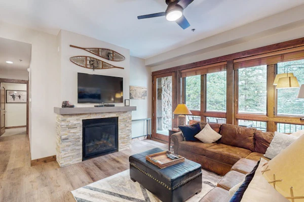 Ski-in/ski-out getaway with pool, hot tub, game room, fireplace, & shuttle