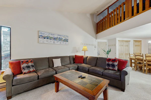 Cozy condo with easy ski access, W/D, fully stocked kitchen & great location