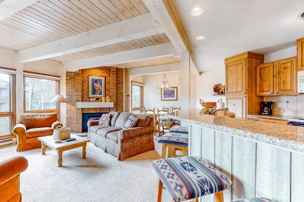 Bright Steamboat home with pool & hot tub - short walk to ski resort lift