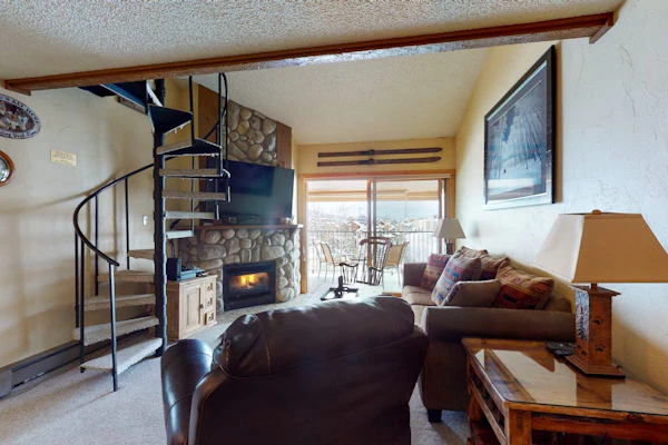 Rustic lofted home under the gondola w/ ski-in/ski-out access right outside