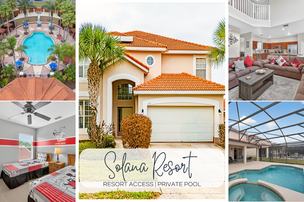 Family Getaway:6BR w/ Private Pool & Resort Access
