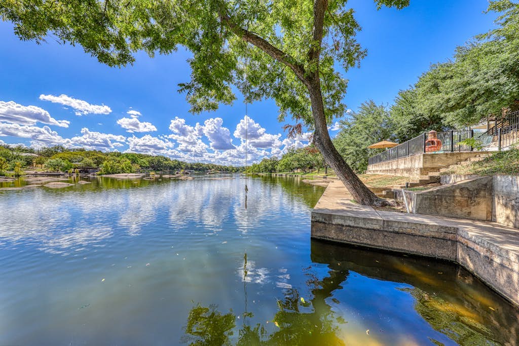 Dog-friendly riverfront home with outdoor space