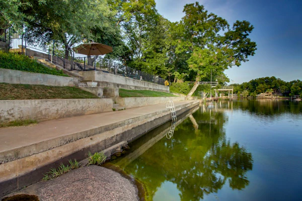 Dog-friendly riverfront home with outdoor space