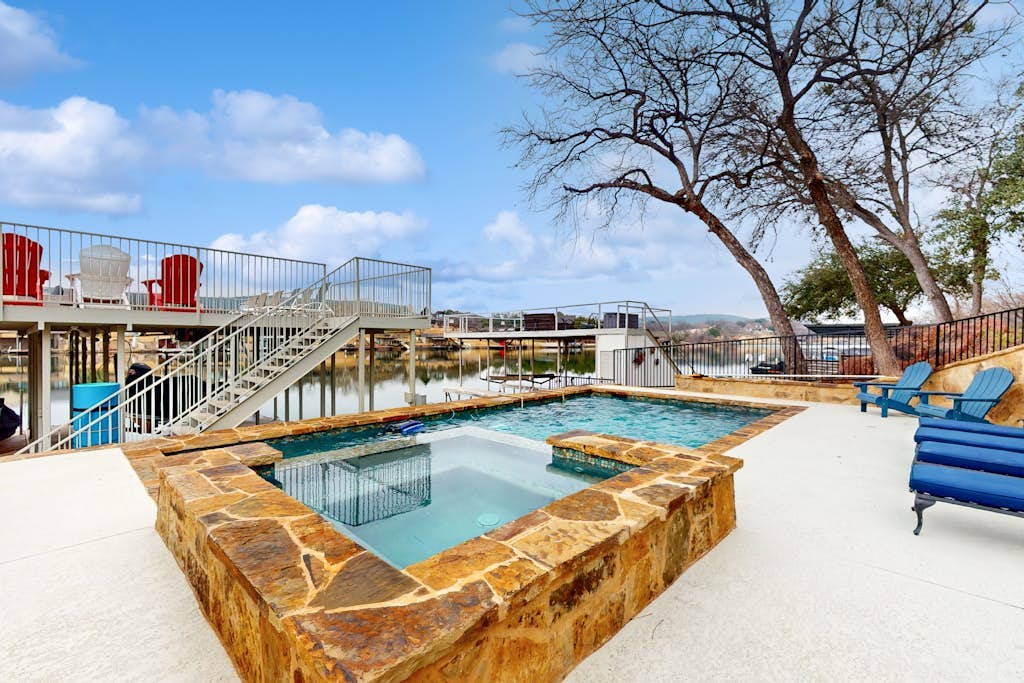 Charming lakefront home with lake views, dock & entertainment