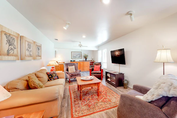 Snowbird-Friendly Home w/ Enclosed Yard, Firepit, Central AC, & High-Speed WiFi