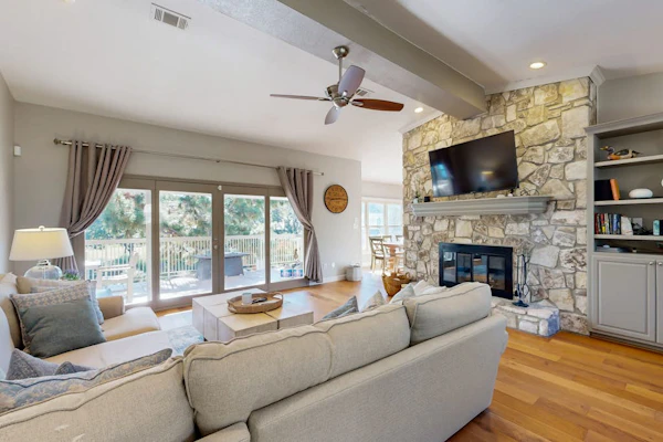 Waterfront, dog-friendly home with lake views, private boat lift & dock