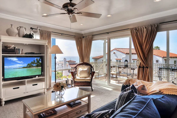 Four condos in the same building, just one block from beach & pier