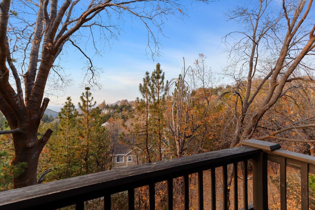 Modern mountain home with forest views - fireplace, spacious deck & loft