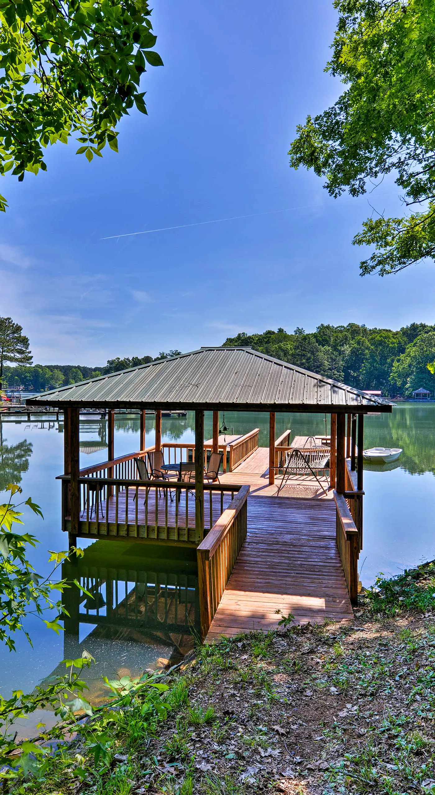 Dock & Pavilion! Lake Norman Retreat on Quiet Cove