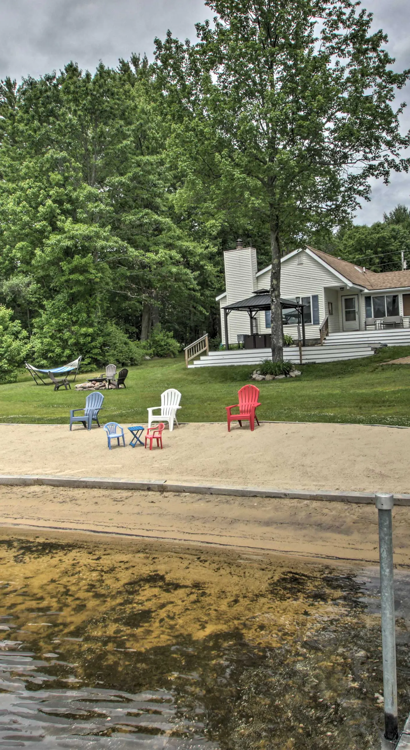 New Hampshire Home w/ Private Beach, Dock & Rafts!