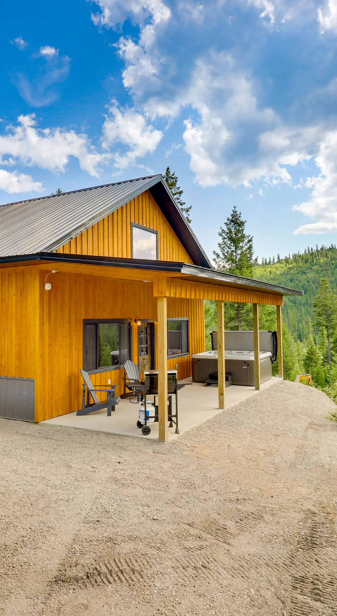 Modern Lakeside Cabin w/ Mountain Views & Hot Tub!