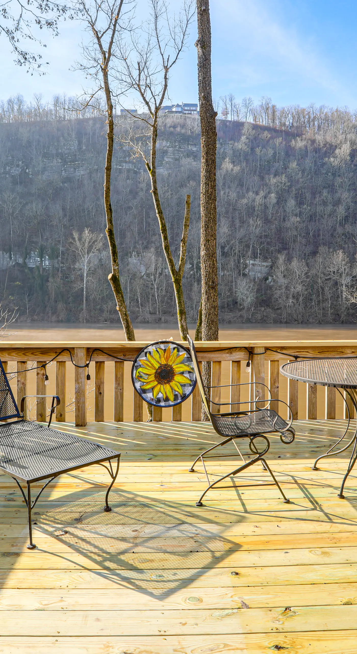 Steps to White River: Mountain View Home w/ Deck!