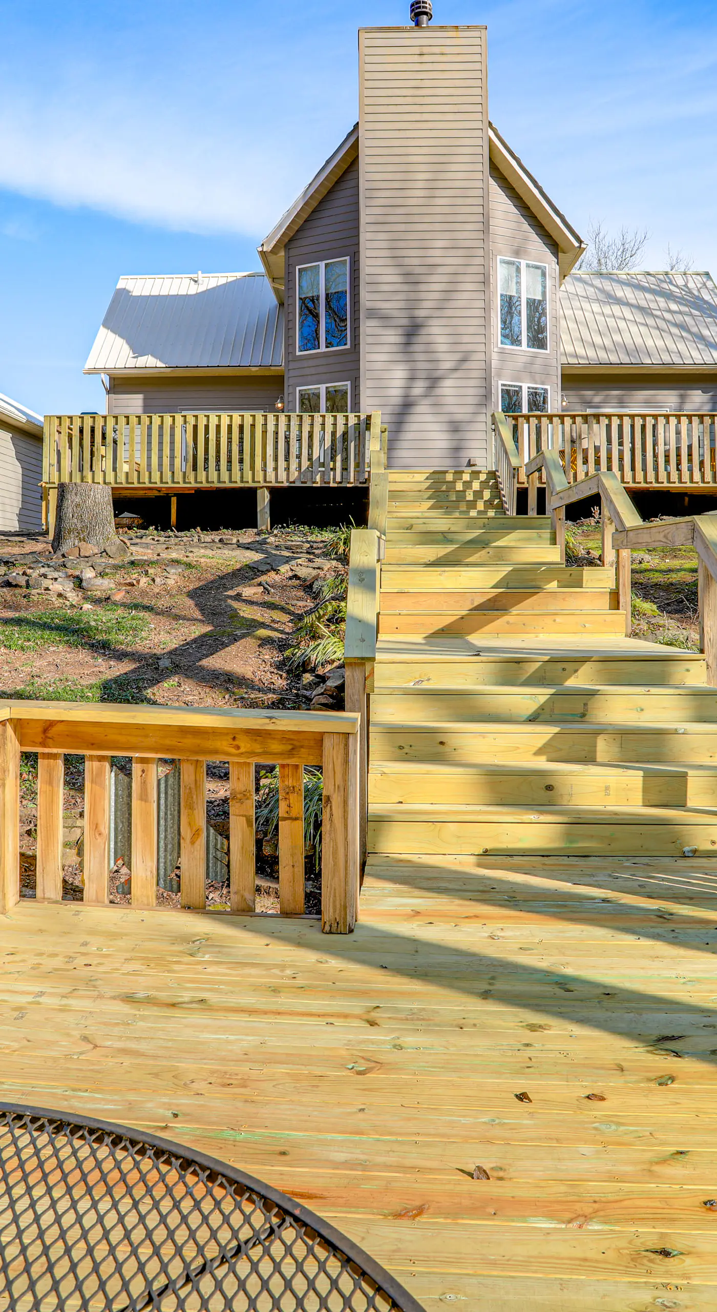 Steps to White River: Mountain View Home w/ Deck!